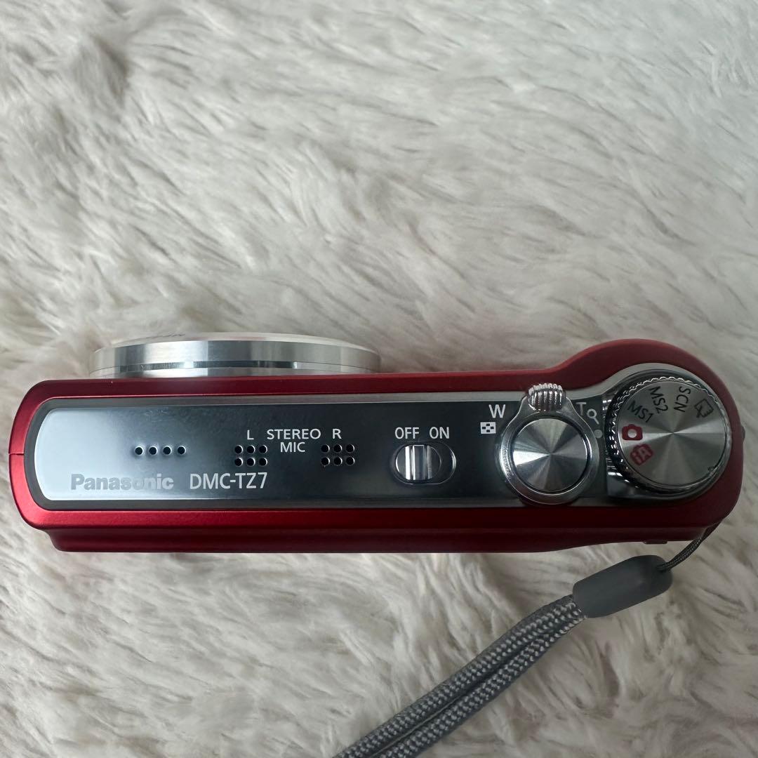 動作確認済】Panasonic デジタルカメラ LUMIX DMC-TZ7 赤 - メルカリ