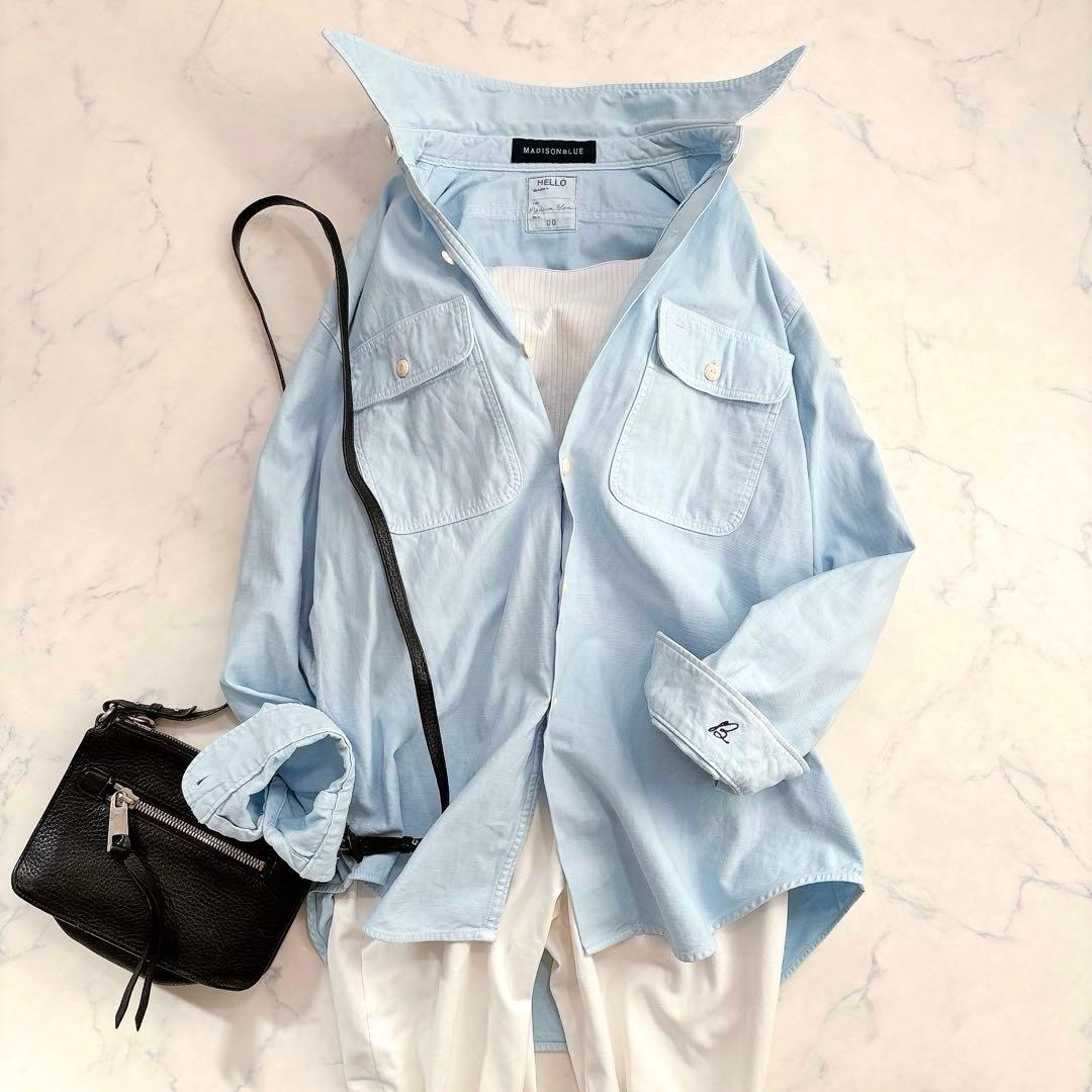 マディソンブルー ハンプトンパステルシャツ 定価4.2万 定価4.2万】ほぼ未使用✨マディソンブルー ハンプトンパステルシャツ