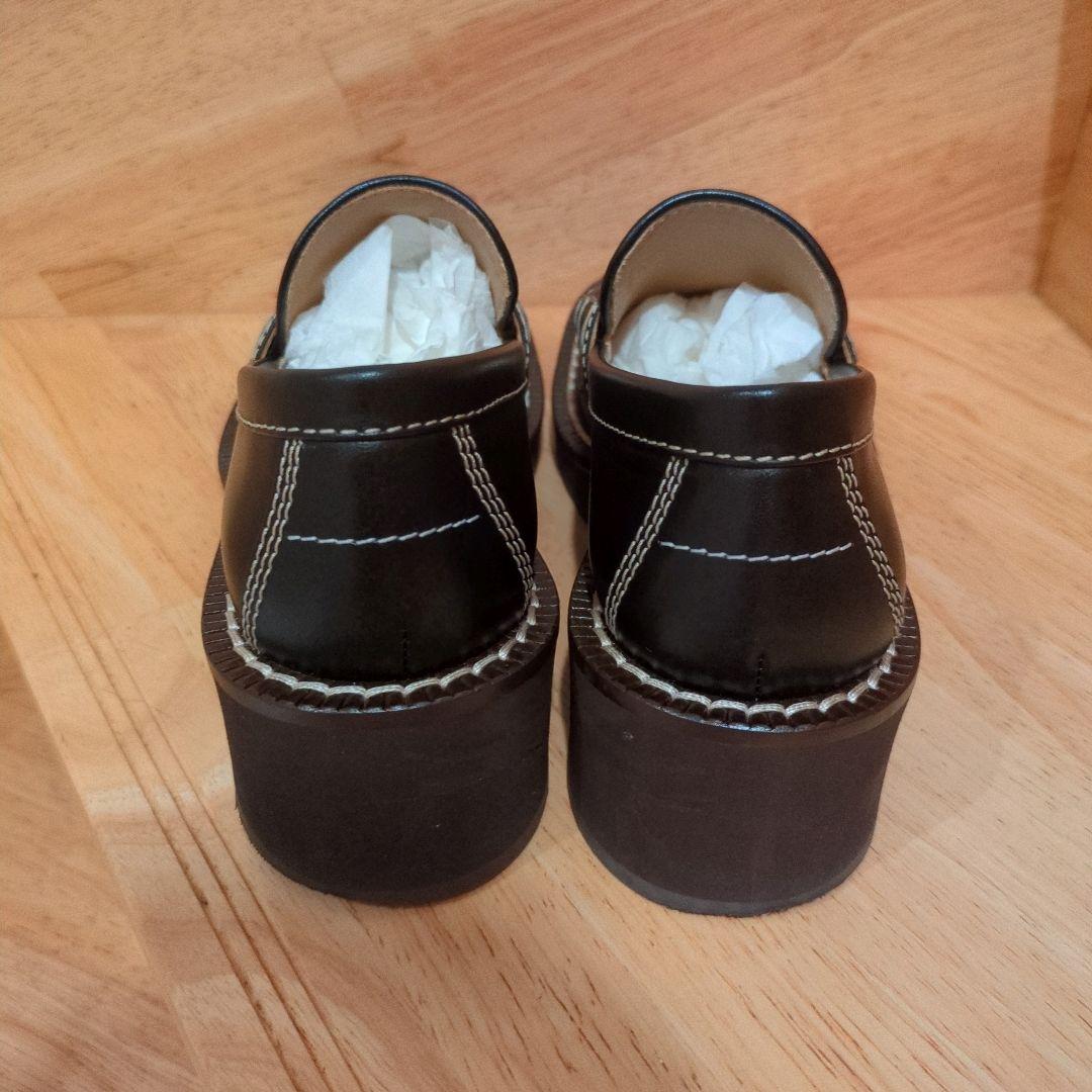 MM6 マルジェラ スクエアトゥ ローファー ブラック 37サイズ - メルカリ