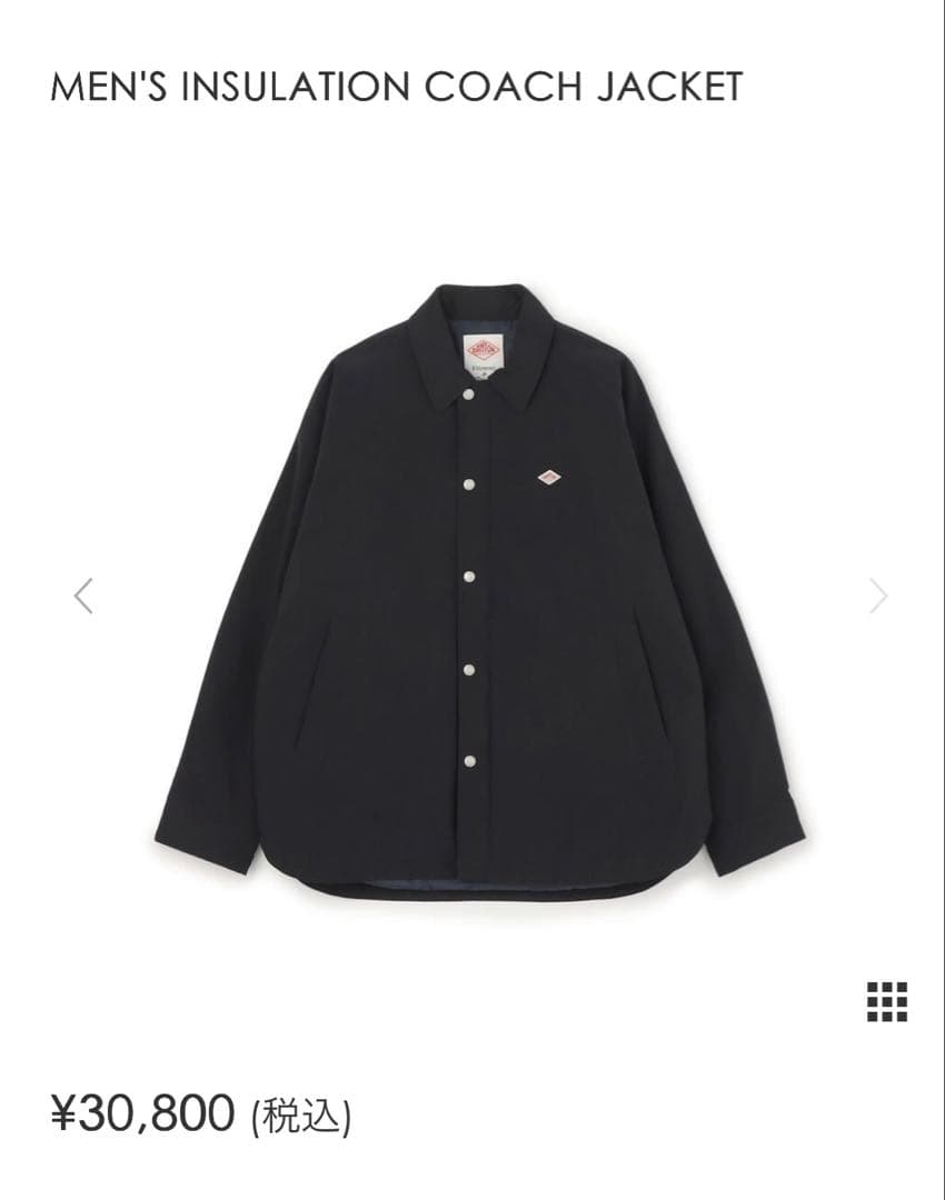 ダントン インサレーション コーチジャケット ネイビー 38 - メルカリ