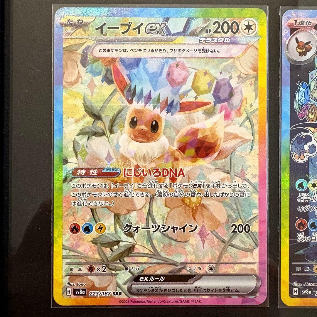 テラスタルフェスex ブイズ SAR ゴッドパック 額装セット - メルカリ