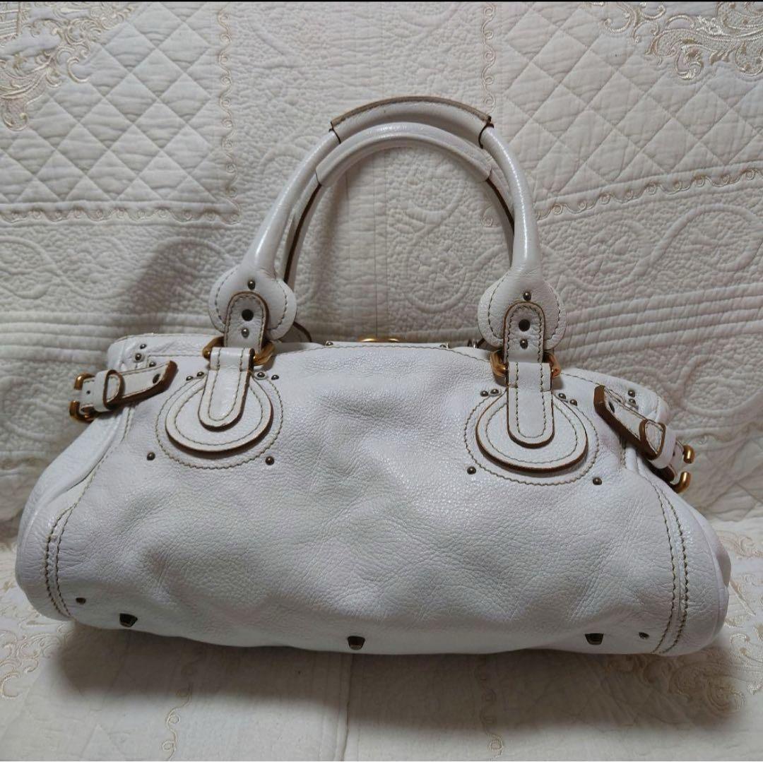 MS様専用【極美品・希少】クロエ Chloe パディントン ホワイト 南京錠