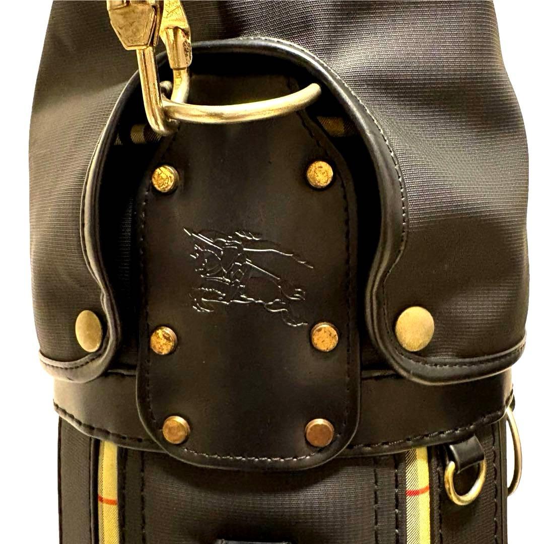 美品 BURBERRY ゴルフバッグ キャディバッグ ノバチェック ブラック