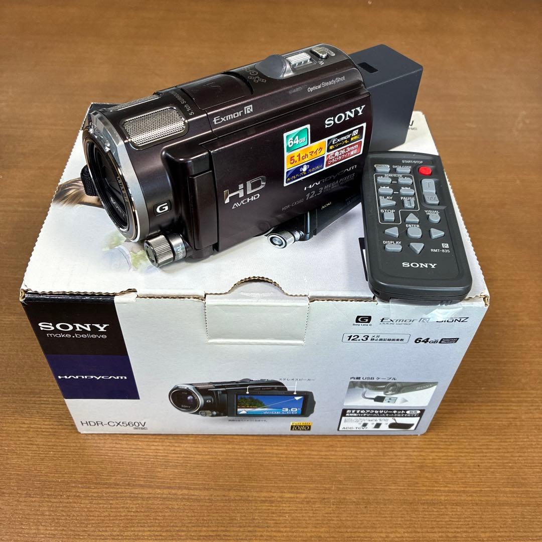 SONY HDR-CX560V ビデオカメラ 本体　ボルドーブラウン HDR-CX560V 商品の写真 | デジタルビデオカメラ Handycam ハンディカム
