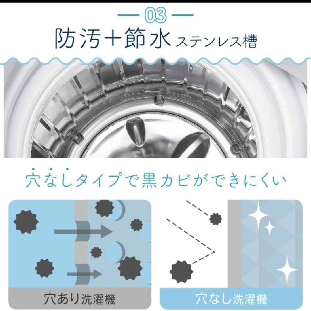 小型 洗濯機 洗濯乾燥機 3.2kg 一人暮らし 熱乾燥機能付 穴無し