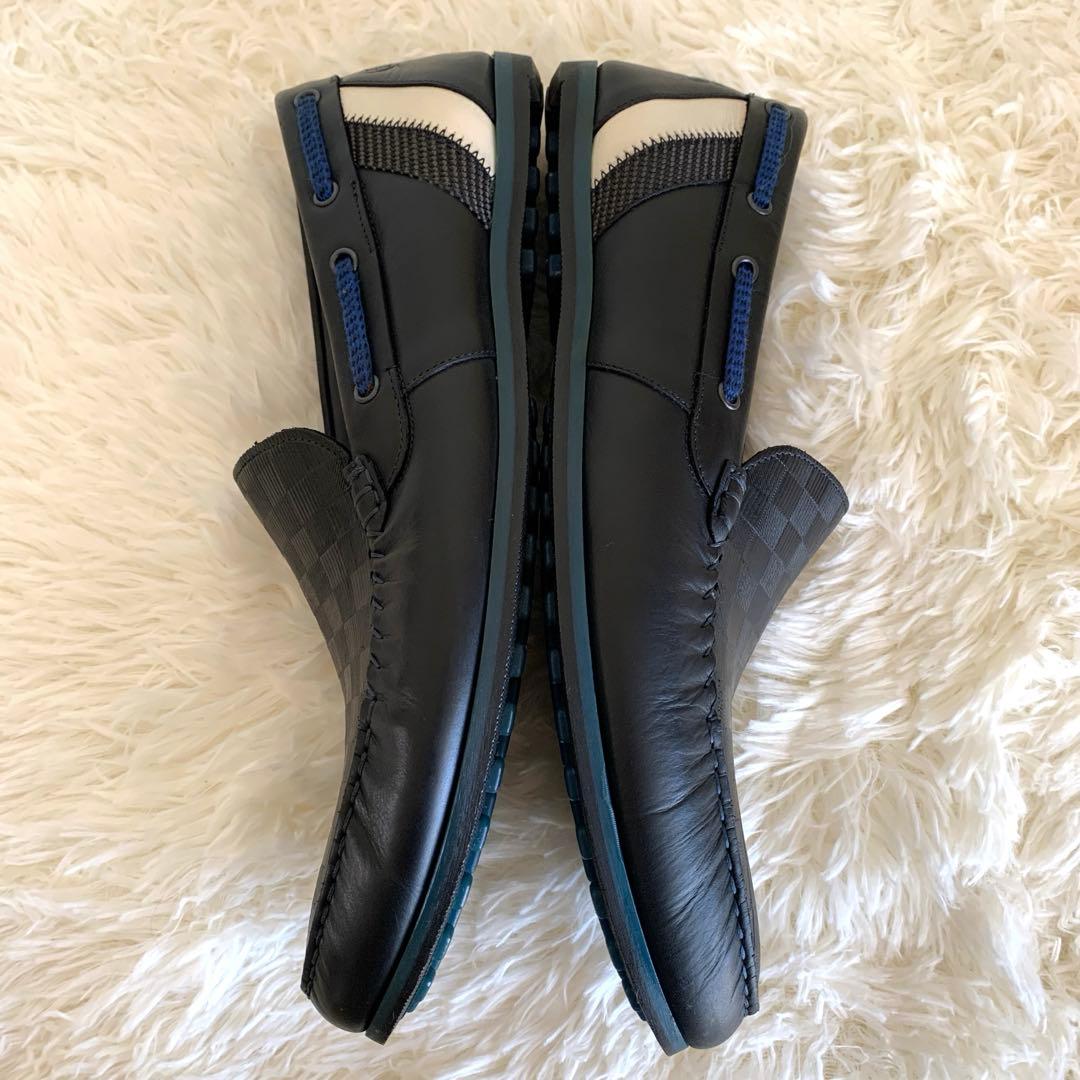 美品❣️ランバンオンブルー レザーシューズ スリッポン 26.5cm レザー