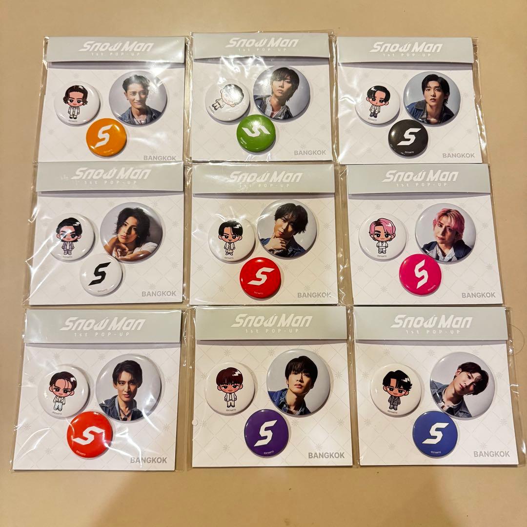 SnowMan ポップアップ バンコク限定 セット バッジ フォトカード