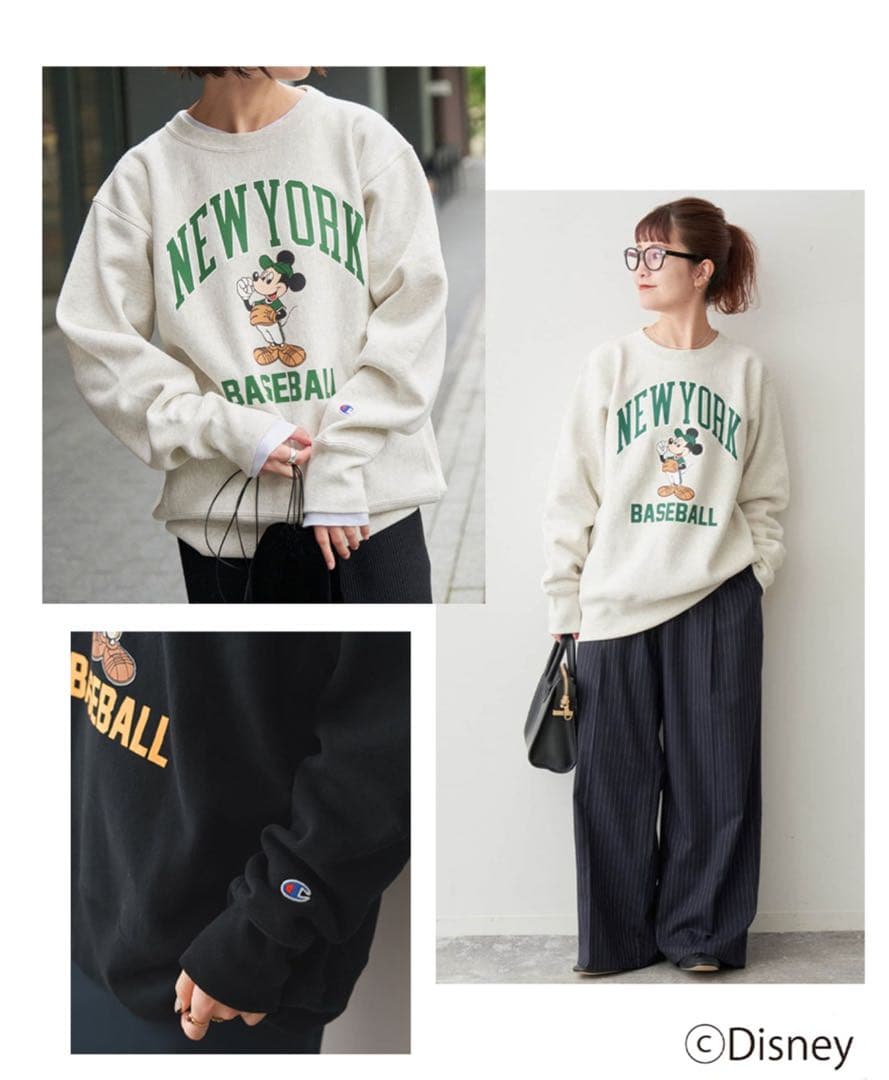 限定！Spick and Span✖️Champion ミッキープリントスウェット - メルカリ