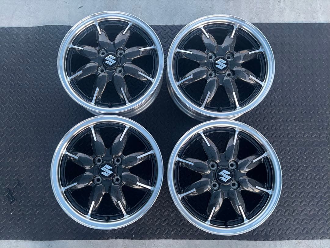 超美品 傷無し 新車外し？ エンケイ製 アルトターボRS 純正 15インチ 4本 ENKEI MAT製法 軽量 SUZUKI スズキ アルト ターボRS HA36S 純正