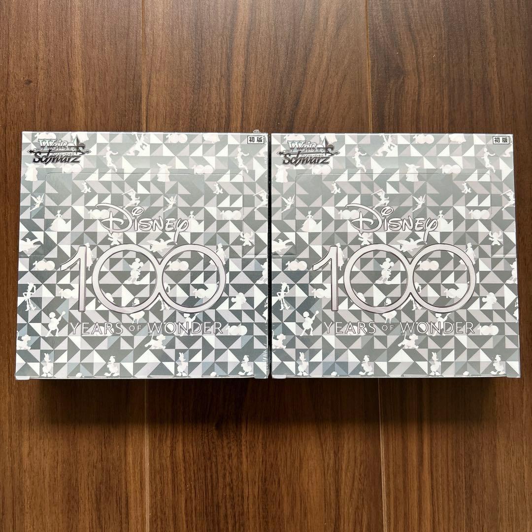 新品 ヴァイスシュヴァルツ Disney 100 BOX シュリンク付き 2個 予約】ヴァイスシュヴァルツ ブースターパック Disney100 ディズニー