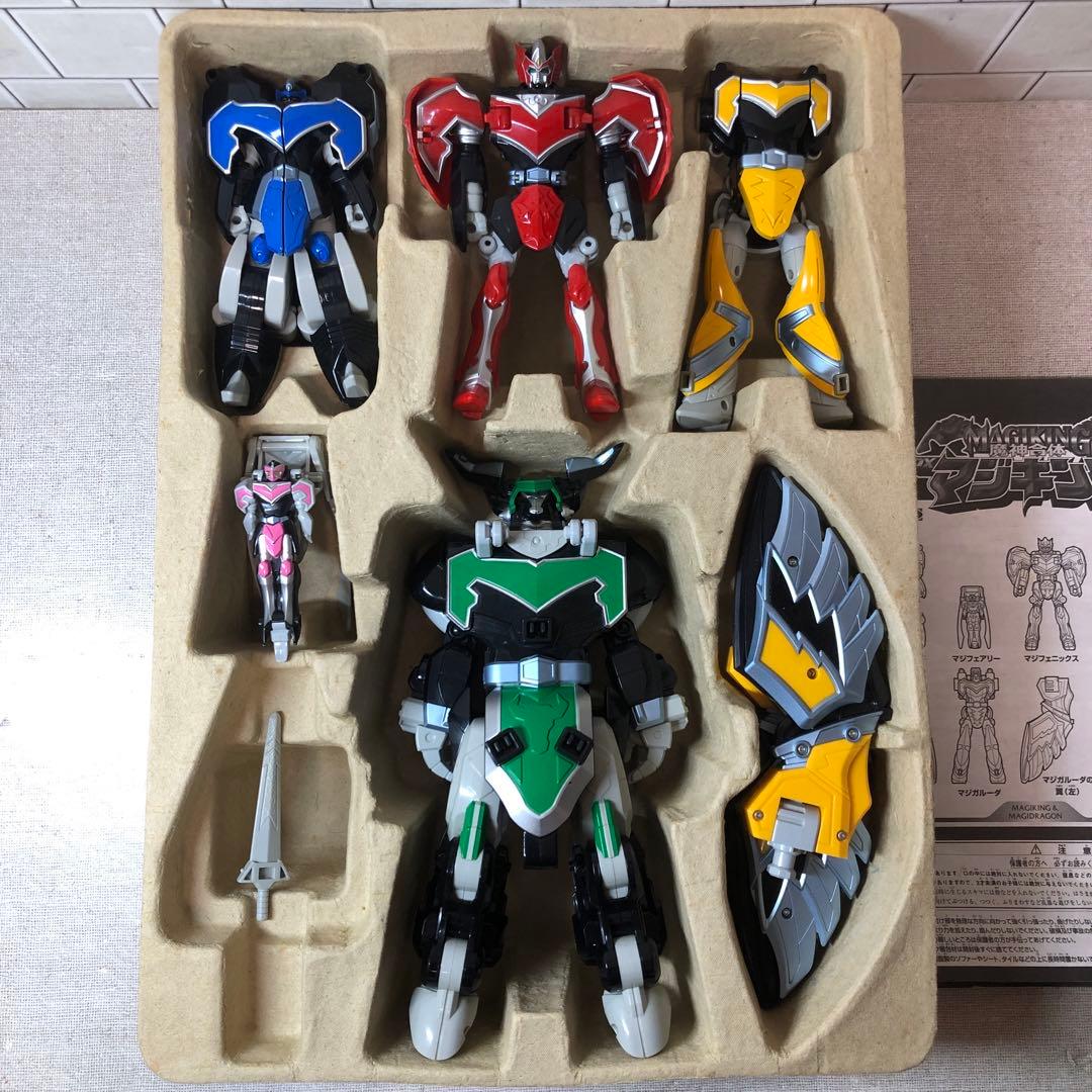 魔法戦隊マジレンジャー 魔神合体 DXマジキング 箱・説明書あり 合体