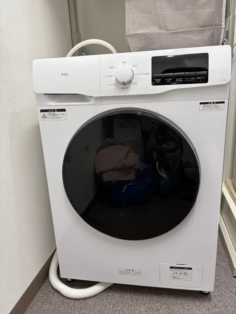 TCL ドラム式洗濯機 奥行48㎝ 幅60㎝ 超薄型 ホワイト CWD60AW - メルカリ