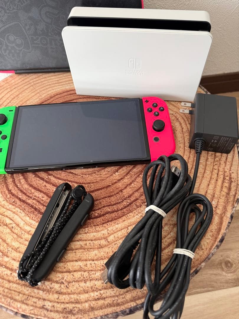 任天堂スイッチ Switch本体有機EL GRN/PNK箱無し - メルカリ