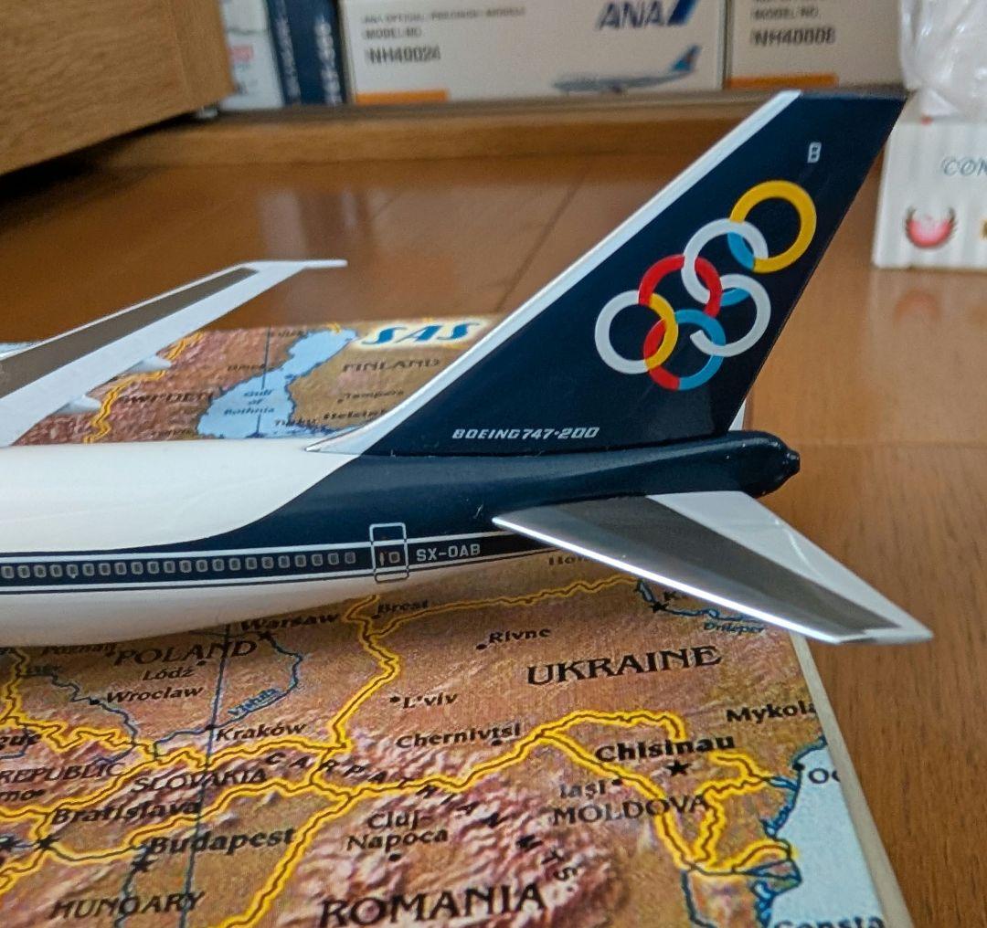 入手困難 1/400 747-200 オリンピック航空 旧塗装入手困難 1/400 747