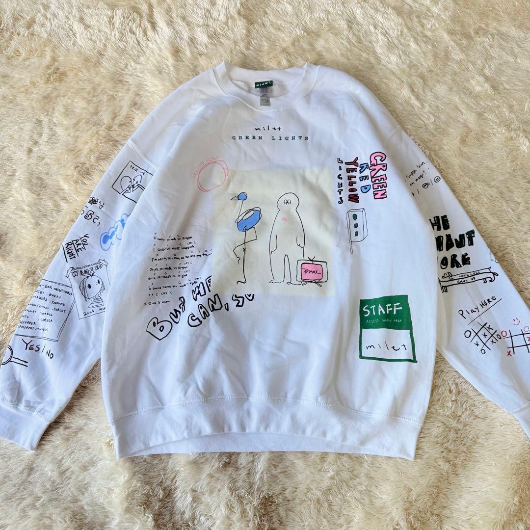 milet GREEN LIGHTSツアー Sweat Shirt Mサイズ GREEN LIGHTS T-shirt