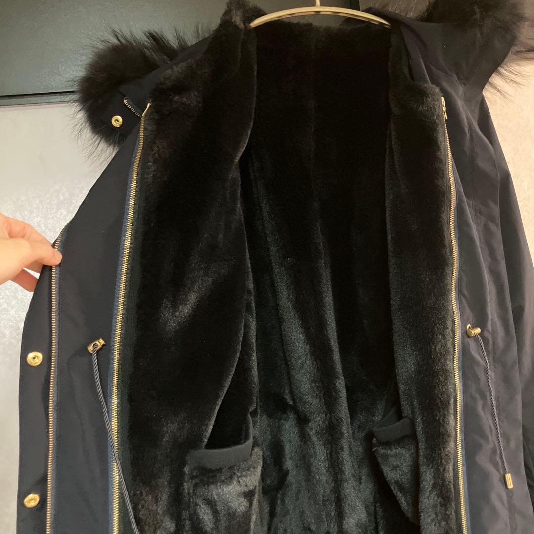 定価6万 【美品】VICKY ネイビー 3wayモッズコート ファーライナー付き