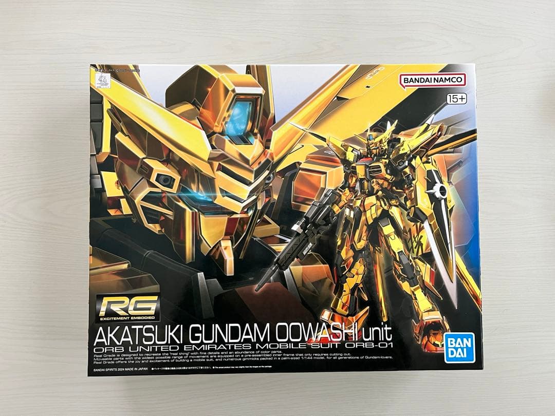 RG AKATSUKI GUNDAM OOWASHI unit ※箱難あり RG 1/144 Akatsuki Gundam Oowashi Unit Gunpla Model Kit Bandai Japan NE