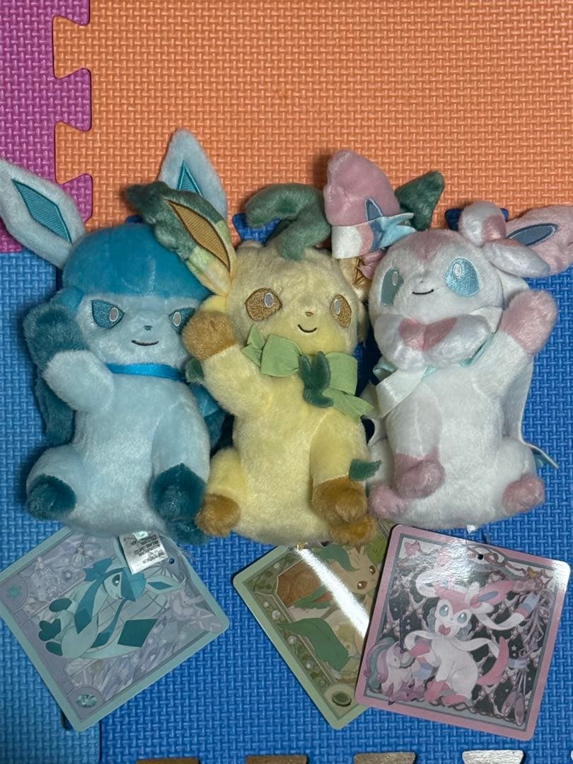 ポケモンセンター　オリジナルイーブイコレクション　ぬいぐるみ　3種セット ぬいぐるみ Eevee Collection イーブイ ｜【公式】ポケモンセンター
