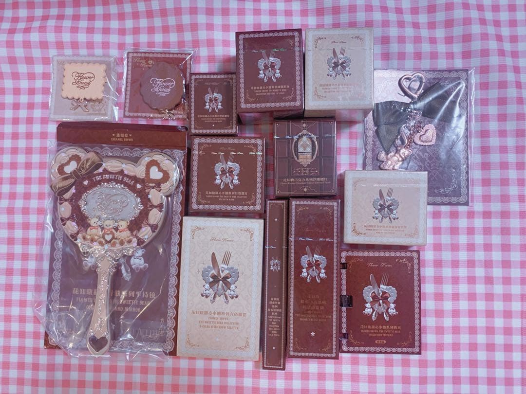 【未使用】フラワーノーズ　スウィーティーコレクション　豪華13点ブラウンセット Flower Knows（フラワーノーズ） スウィーティーベアコレクション