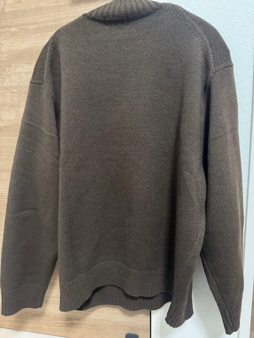 2点セット】ユニクロC ローゲージハイネックセーター ブラウン