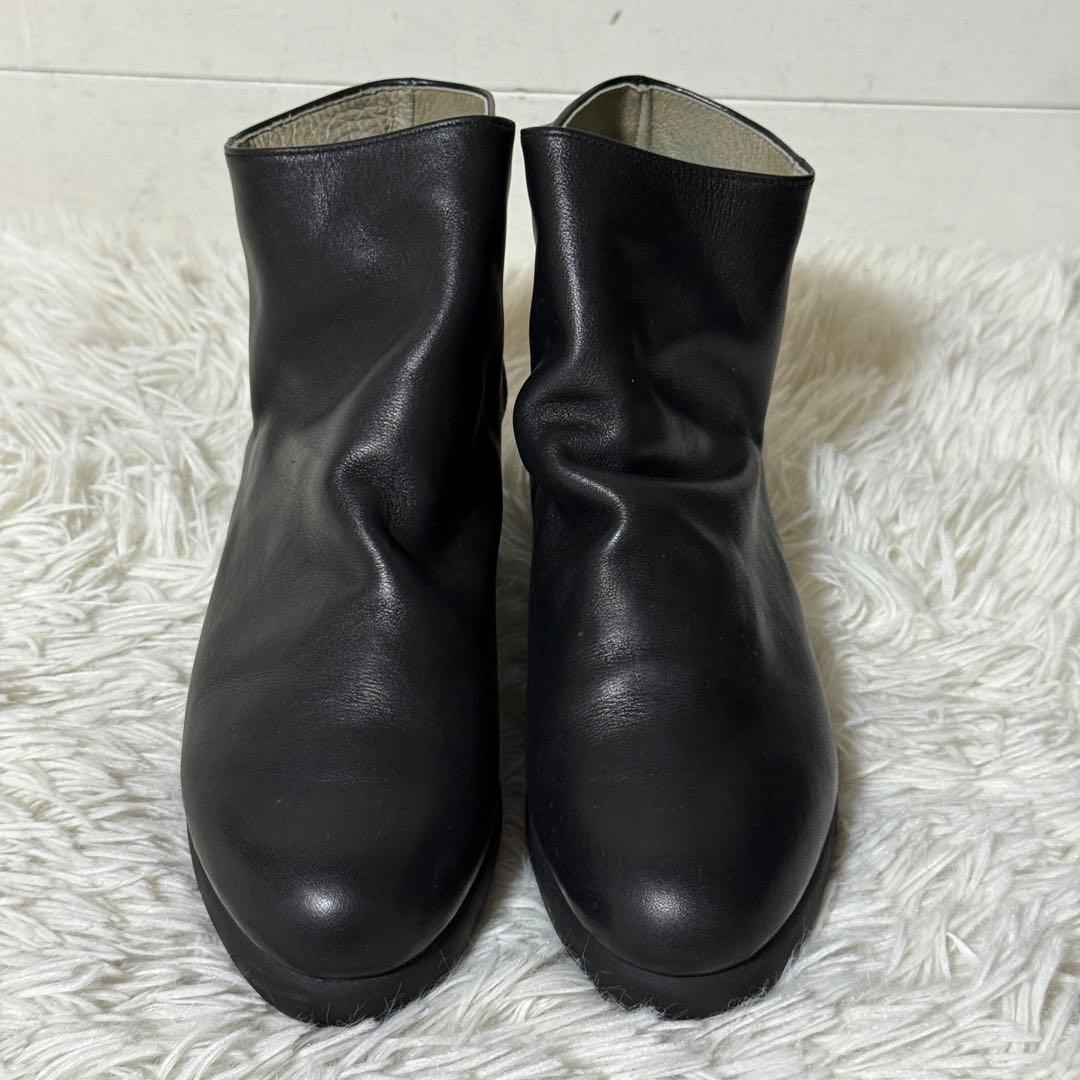 未使用✨JURGEN LEHL ヨーガンレール レザー ショートブーツ 黒 5