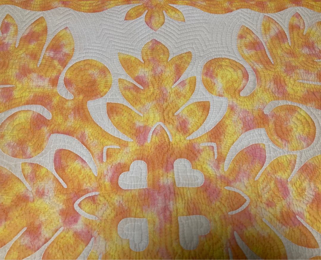 最終値下げ ハワイアンキルトタペストリー ハンドメイド【101cm✖️102cm】