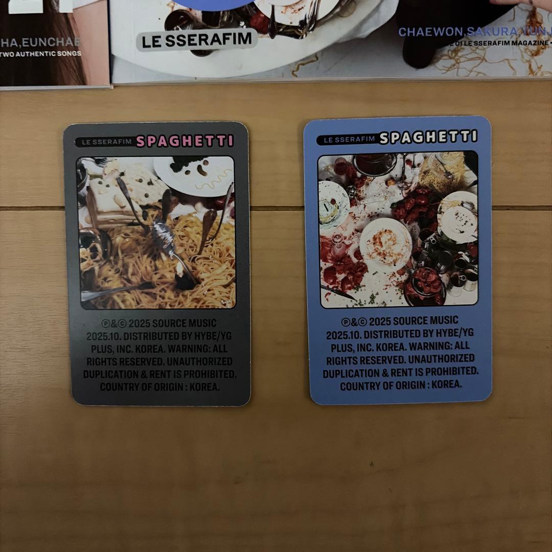 4形態新品未開封】LE SSERAFIM SPAGHETTI コンパクト 6枚 - メルカリ