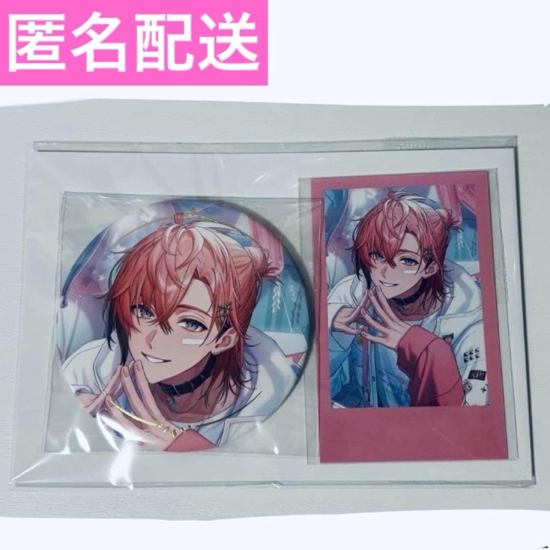 赤城ウェン 誕生日 箔押し缶バッジ&チェキ風カード にじさんじ 2025