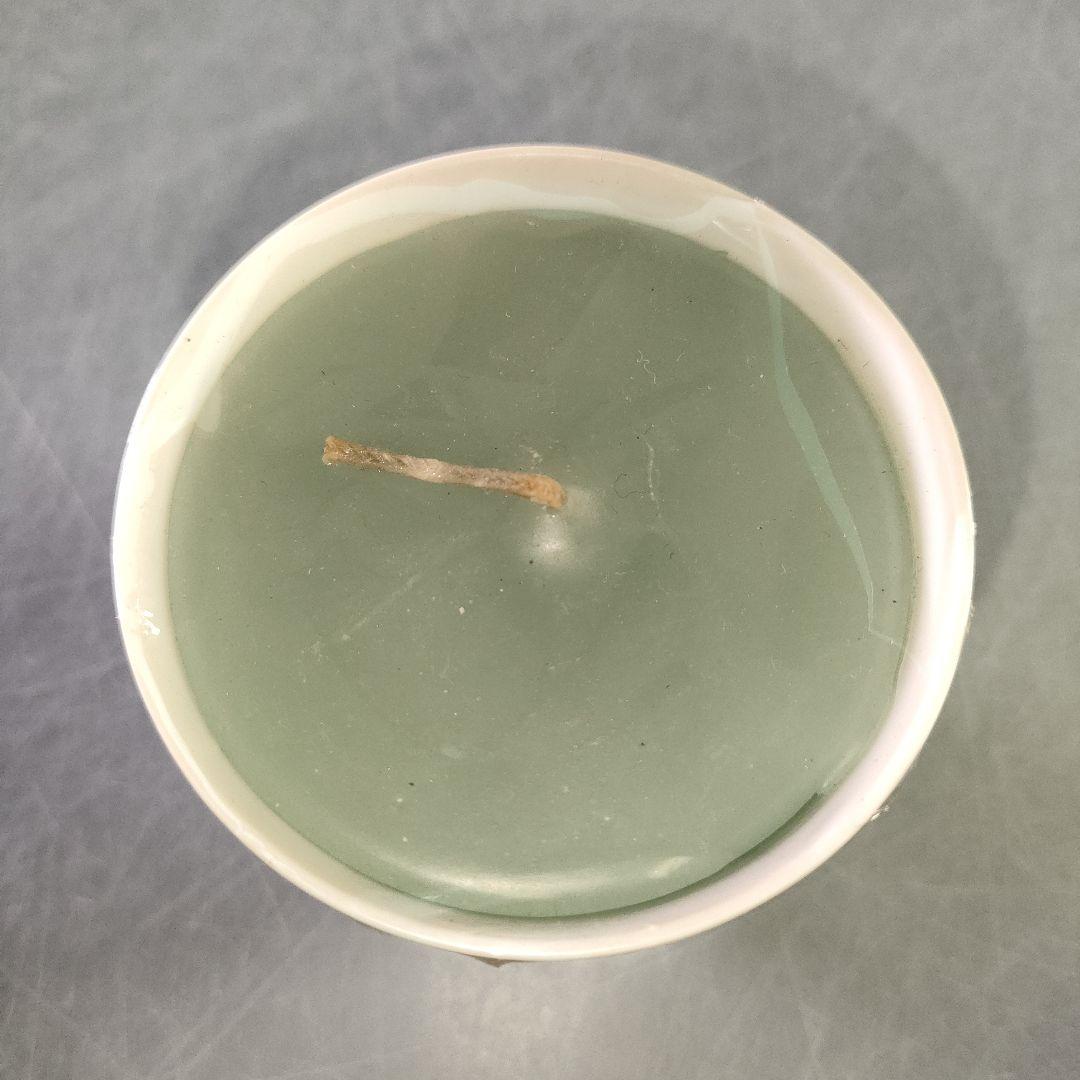 A1202-8/HERMES/エルメス トゥカン/陶器キャンドル/グリーン 鳥