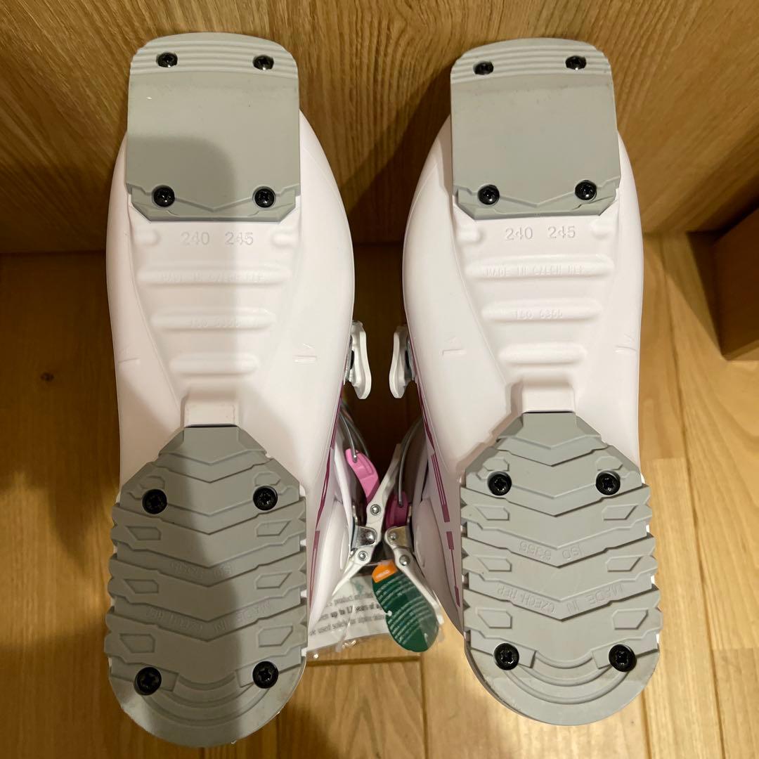 新品　HEAD ジュニア　スキーブーツ ホワイト/ピンク　24.0〜24.5cm
