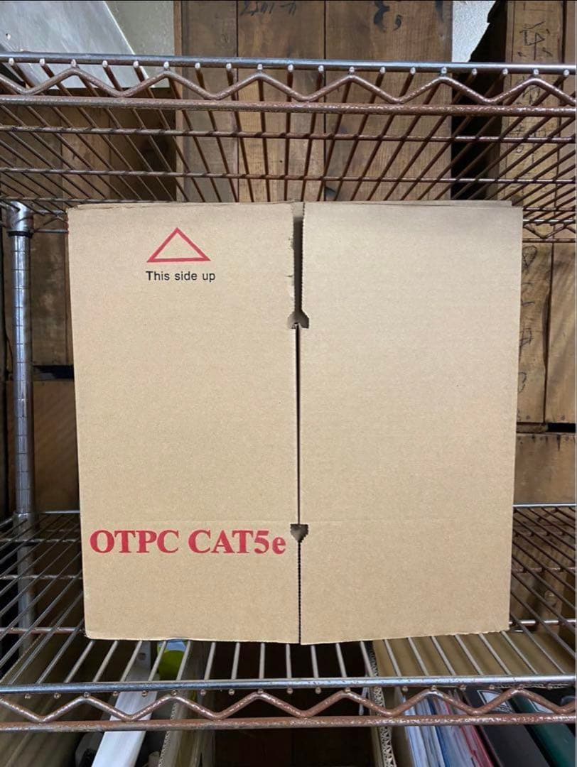 LANケーブル 300m OTPC-CAT5e 黒　0.5mm×4P