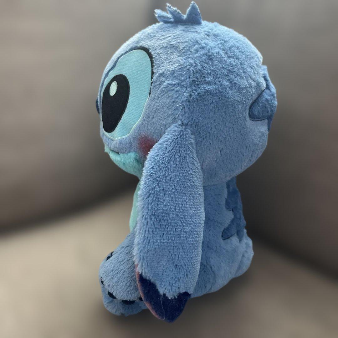 スティッチ ぬいぐるみ BIG おすわり もふもふ 垂れ耳 - メルカリ