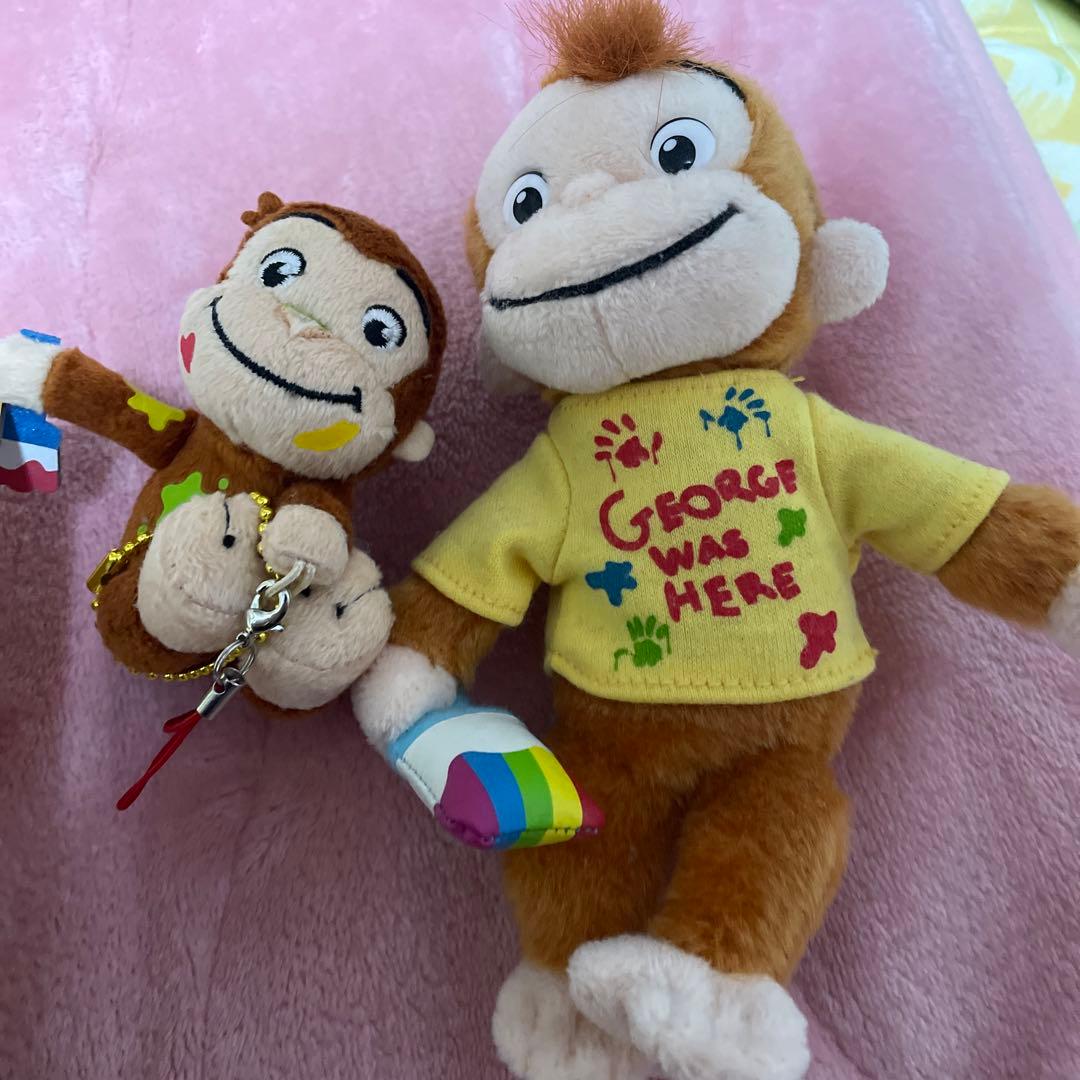 【即発送】USJ おさるのジョージキーホルダー USJ おさるのジョージ ぬいぐるみキーチェーン お土産 グッズ ユニバ