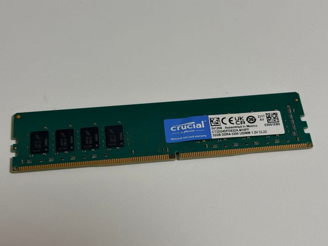 Crucial DDR4 32GB メモリ 3200MHz 1枚 Crucial Technology 32GB DDR4 SDRAM Memory Module CT32G4LFD424A at