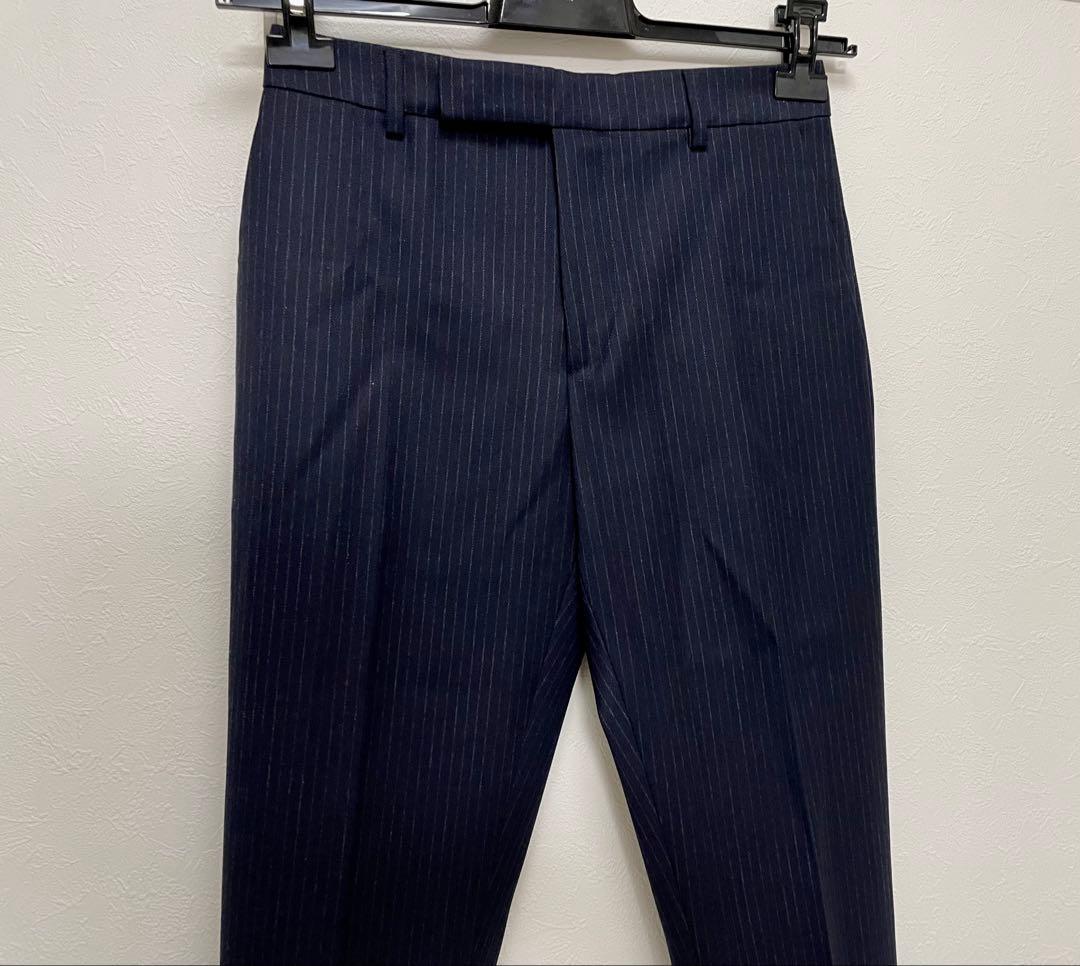 23AW CELINE ダブルブレストスーツ ダークネイビー シャドーストライプ