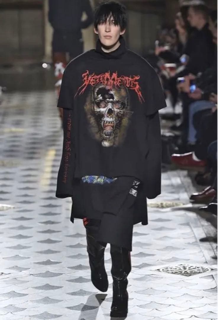 Vetements ヴェトモン 16AW スカルレイヤードドレス風登坂広臣着用