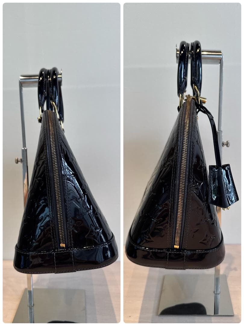 ルイヴィトン M91611 アルマPM モノグラムヴェルニ ブルーアンフィニ