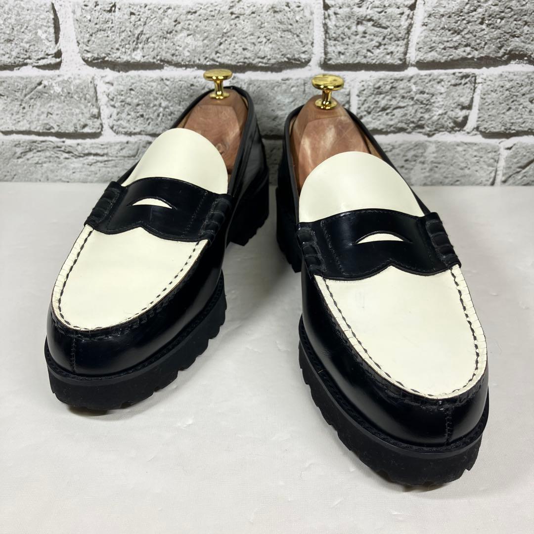 美品】KENFORD コインローファー 26cm 厚底 レザー バイカラー - メルカリ