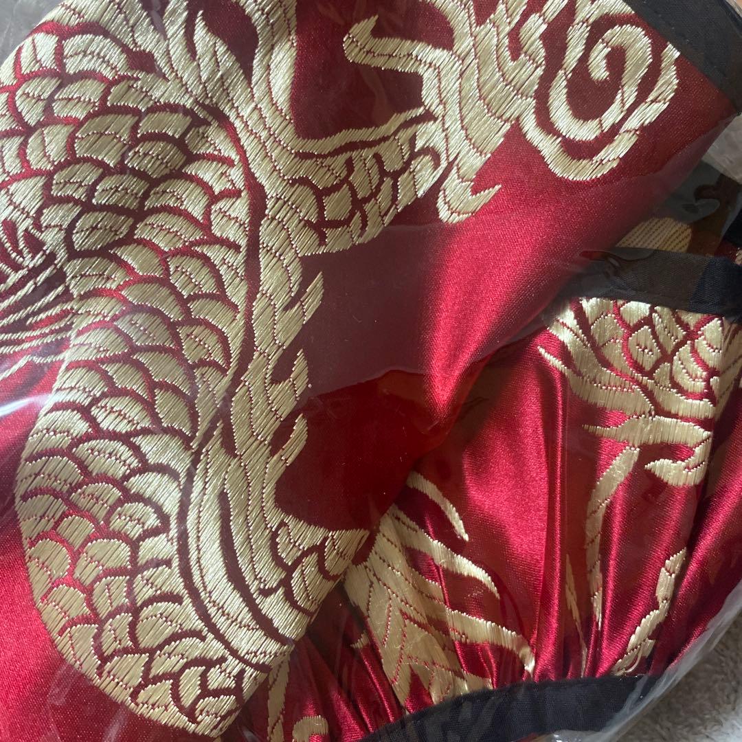 M企画 EMUPROJECT チャイナエプロン 赤ゴールド - メルカリ