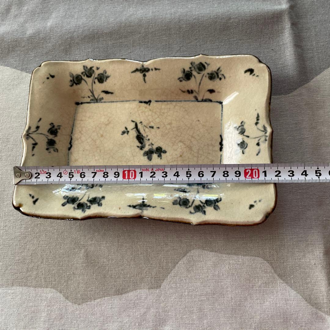 藤田佳三 染付輪花長方皿 作家 器 皿 - メルカリ