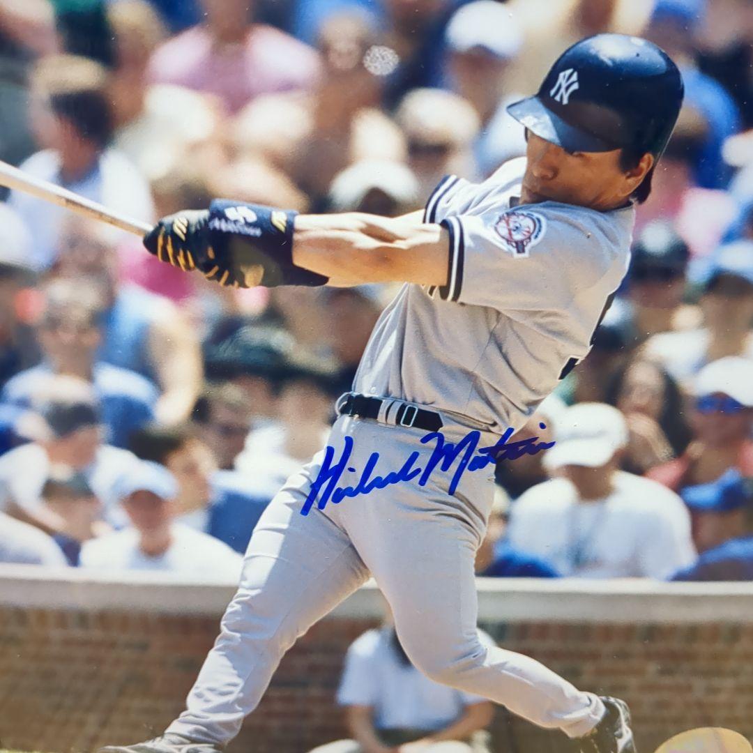 松井秀喜 直筆サイン入りフォト ニューヨーク・ヤンキース - メルカリ