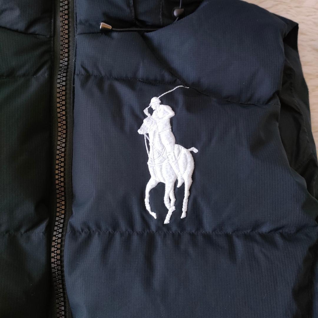 美品 ポロラルフローレン ダウンベスト ビッグポニー 刺繍 2way