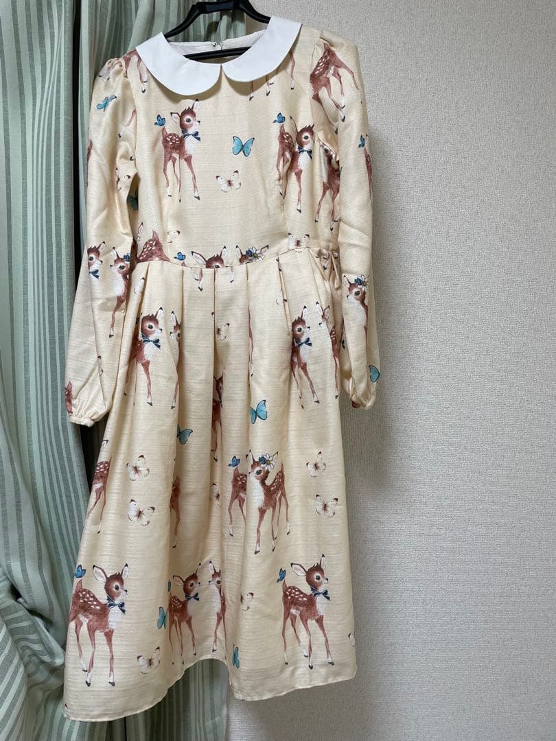 エミリーテンプルキュート　ワンピース　鹿　バンビ　アイボリー　福袋 Emily Temple cute：March reservation item – fraisier on-line