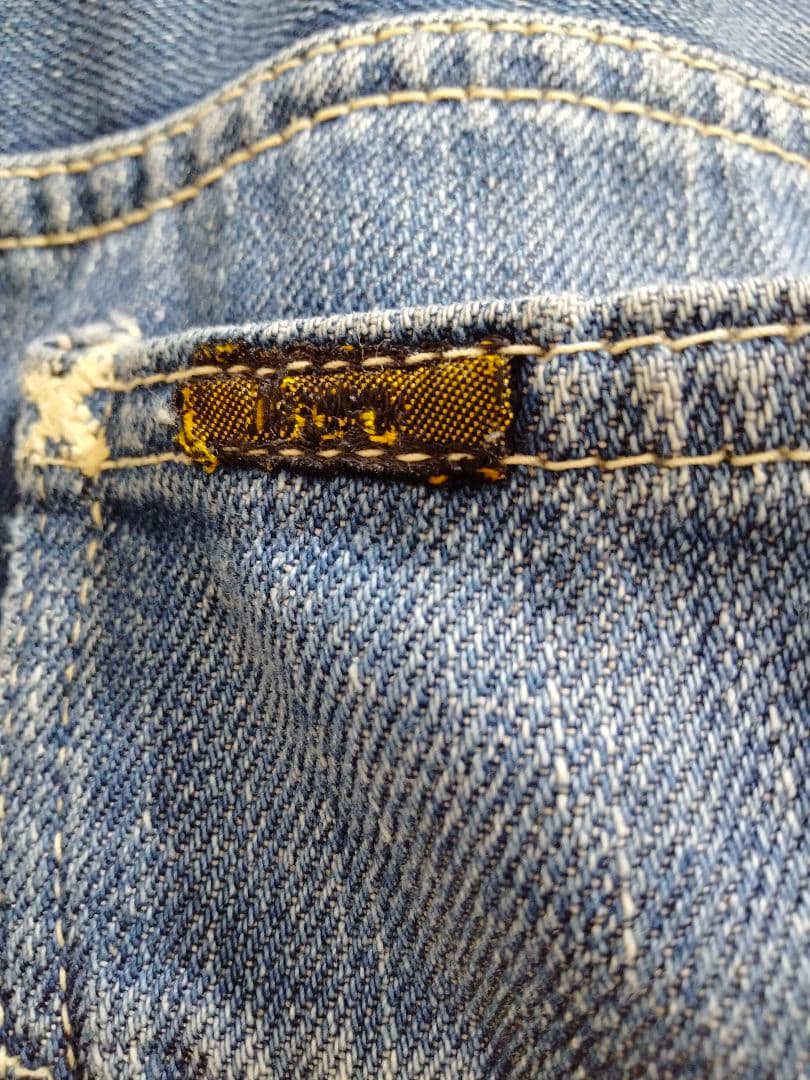 LEE 341Z センター赤タグ 50s 片耳 色濃い目 革パッチ ライトオンス