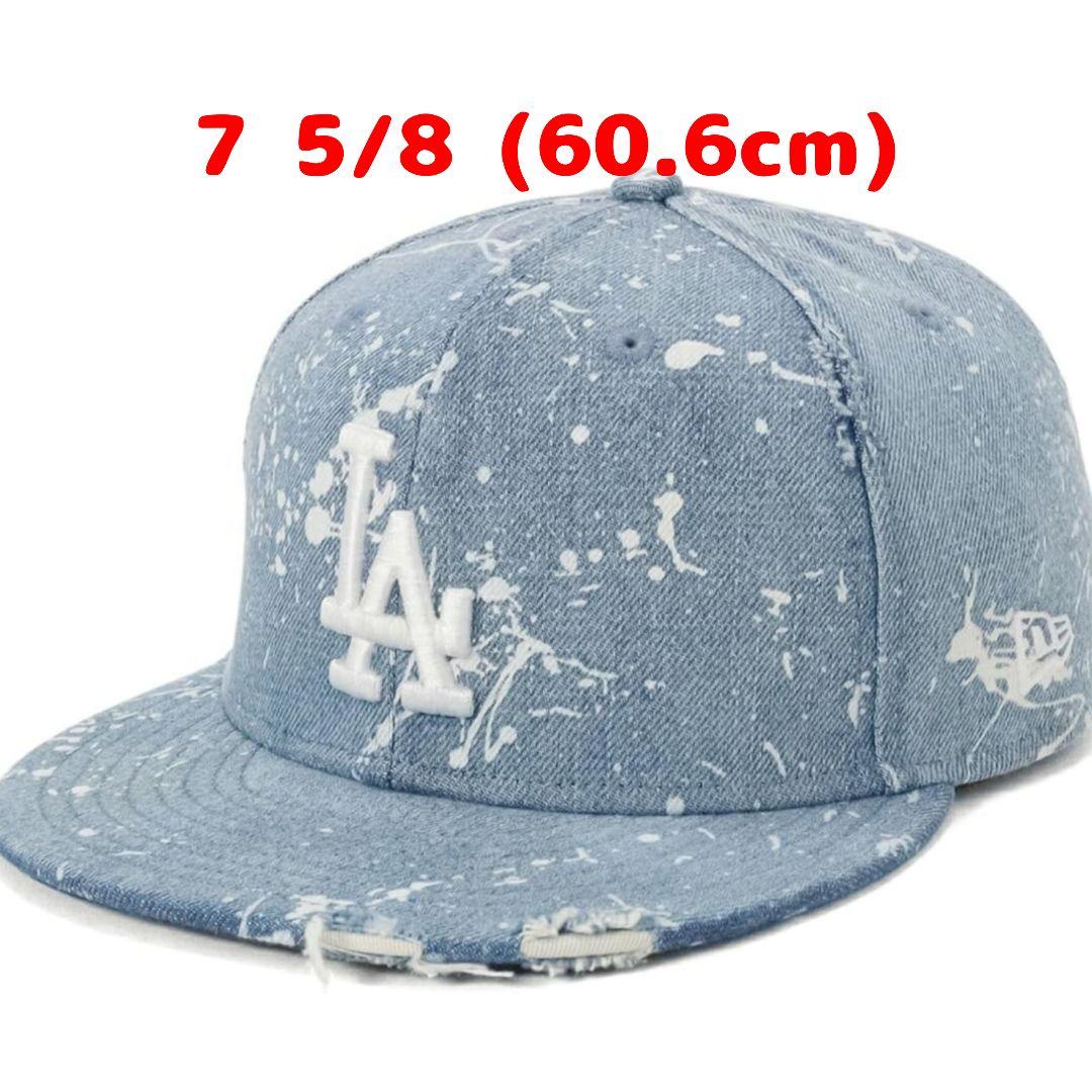 NEW ERA 59FIFTY ドジャース デニム ダメージ加工 7 5/8