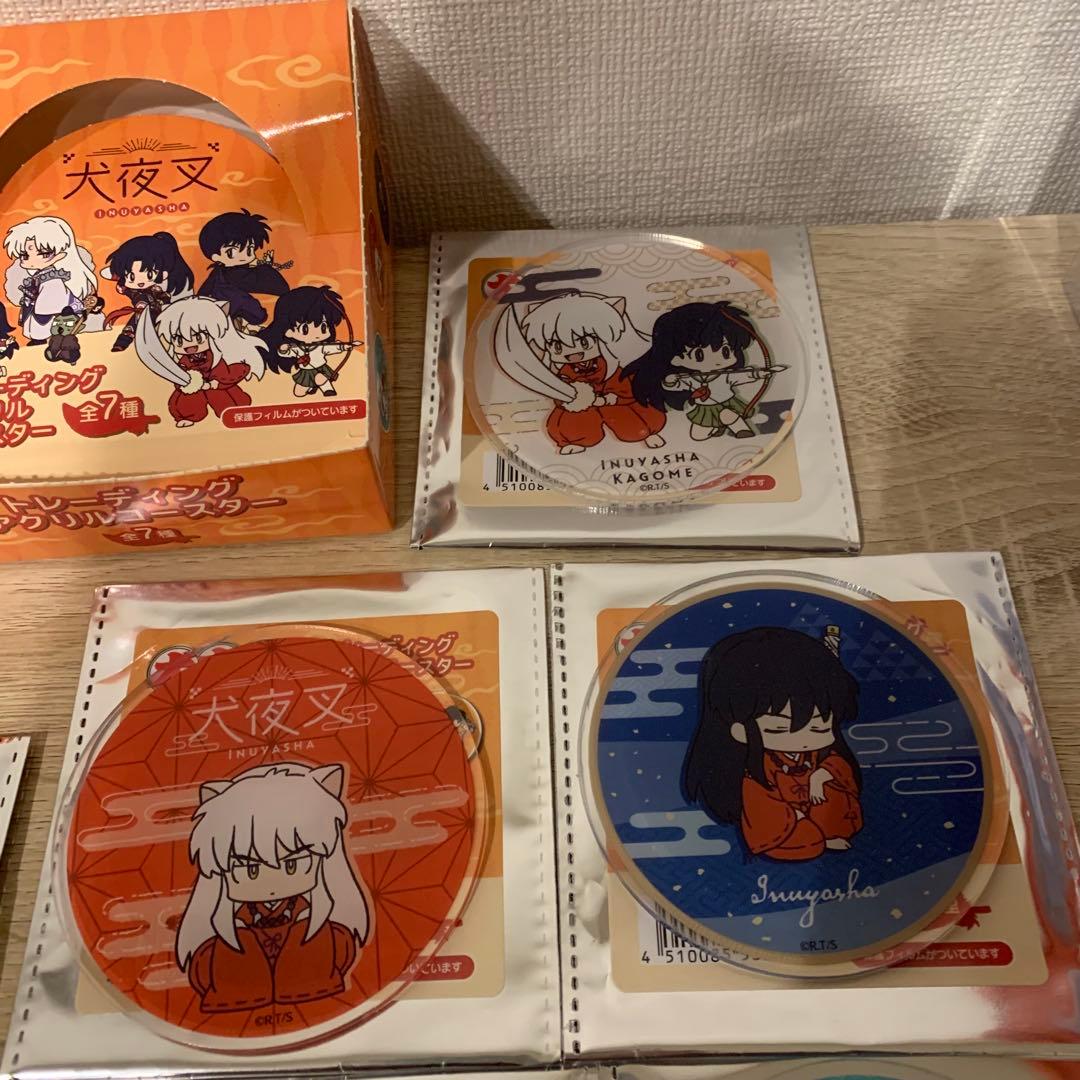 犬夜叉 殺生丸 かごめ 桔梗 アクリルコースター 缶バッジ キーホルダー