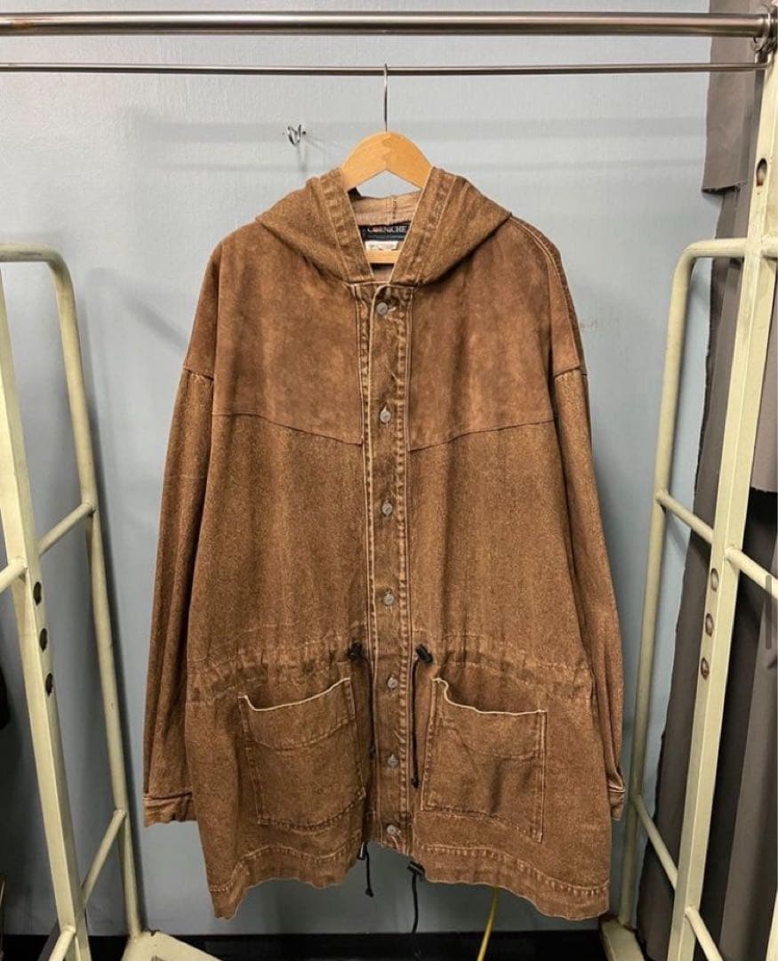 【80s❗️】CORNICHE デニム モッズコート L ブラウン 希少 NOMBRE IMPAIR（ノンブルアンペール） モッズコート コート ミリタリー