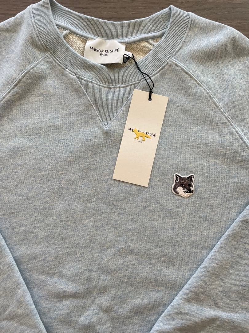 新品未使用 メゾンキツネ グレーフォックスベッド スウェットシャツ