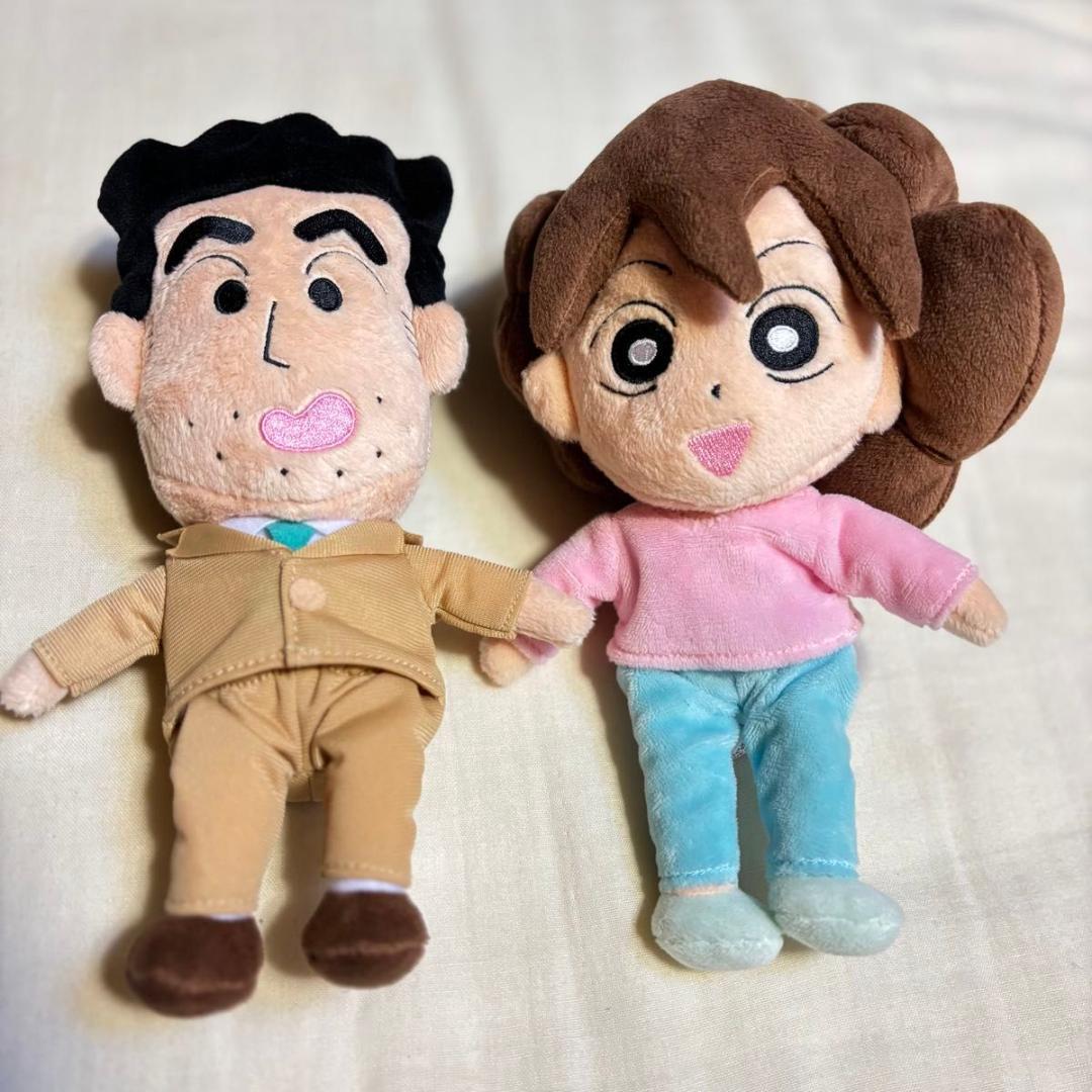 ひろし みさえ クレヨンしんちゃん ヴィンテージ ぬいぐるみ 三英 貿易