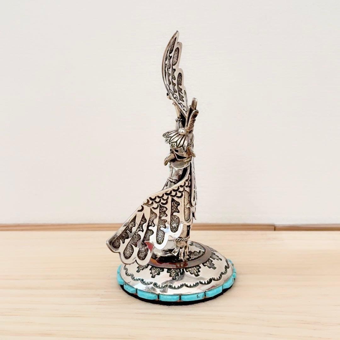 ナバホ族 スターリングシルバー カチナ イーグルダンサー シルバー